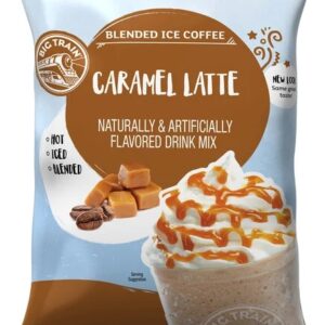 Big Train Caramel Latte Blended Ice Coffee Mix 3.5 lb Bulk Bag