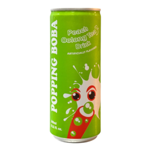 POPPING BOBA DRINK - PEACH OOLONG TEA 240ML*24 CANS/CTN