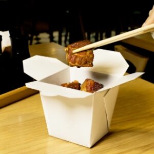 [450 ct] 26 oz Paper Take-Out Boxes, White