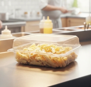 [250 ct] 8''x 8'' Hinged Food Containers | PET | Clear