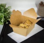 [450 ct] Paper Take-Out Boxes | #1 | 30 oz | Kraft