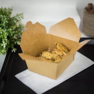 [450 ct] Paper Take-Out Boxes | #1 | 30 oz | Kraft