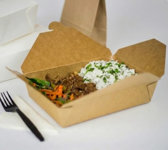 [200 ct] Paper Take-Out Boxes | #2 | 54 oz | Kraft