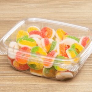 [200 ct] 12 oz Hinged Deli Container | PET