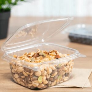 [200 ct] 16 oz Hinged Deli Container | PET