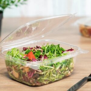 [200 ct] 32 oz Hinged Deli Container | PET