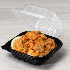 [300 ct] 6" x 6" Premium PP Hinged Container