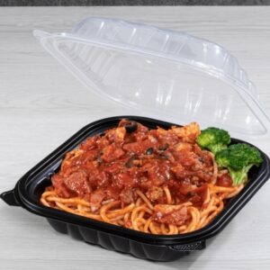 [150 ct] 8" x 8" Premium PP Hinged Container