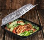 [150 ct] 10.25" x 9" Premium PP Hinged Container