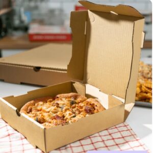 [50 ct] Corrugated Pizza Box, 8''x8''x2'', Kraft