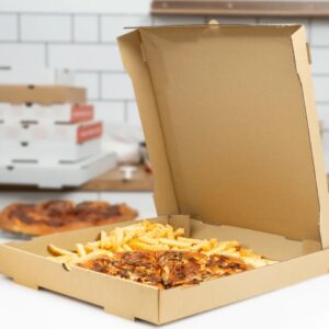[50 ct] Corrugated Pizza Box, 16''x16''x2'', Kraft