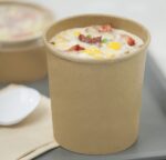 [500 ct] 16 oz Gourmet Paper Food Container | Kraft | 96 mm