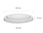 98mm PET Flat Lid (1000ct)