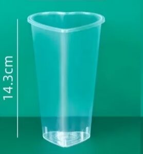16oz PP Heart Shape Injection Cup-90mm (500pc)