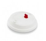 22oz White Lid w/Red Stopper (90mm 1000pc)