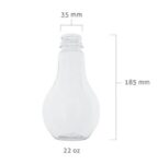 22oz PET Light Bulb Cups (252pc)